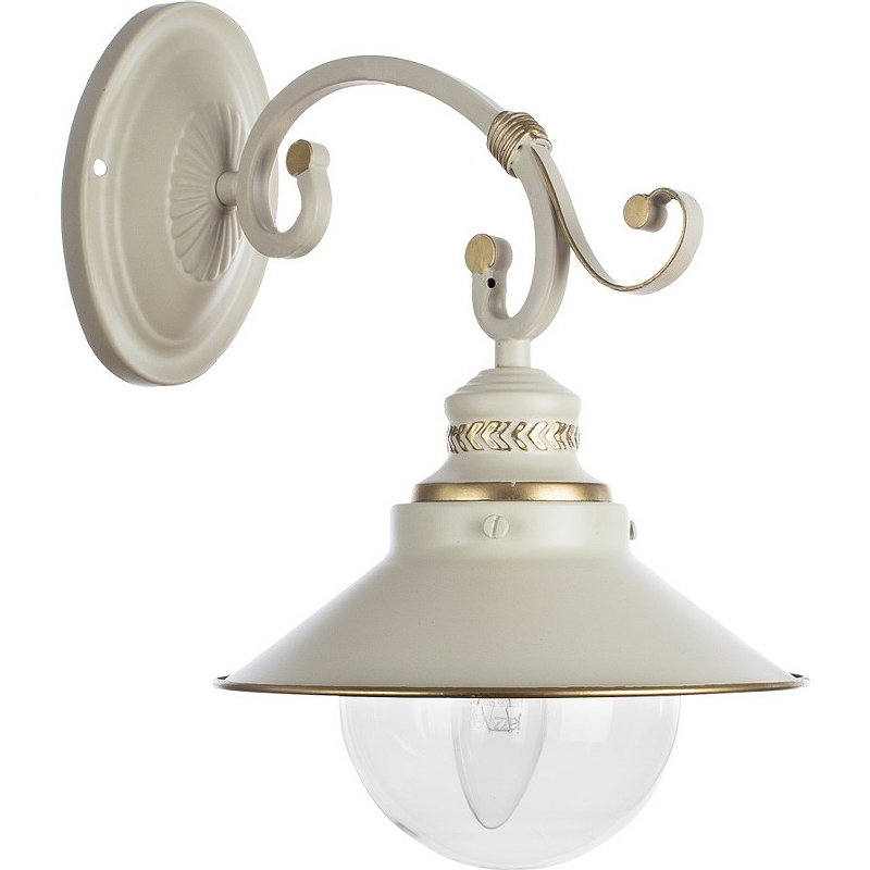 цена Настенный светильник Artelamp Grazioso A4577AP-1WG Янтарный Белый с золотом