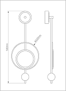 Настенный светильник Artelamp Polaris A2604AP-7GO Белый Золото-4