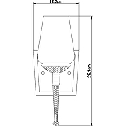 Настенный светильник Artelamp Spica A3037AP-1AB Белый Античная бронза-2