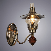 Настенный светильник Artelamp Trattoria A5664AP-1AB Прозрачный Античная бронза-1