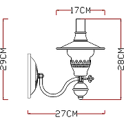 Настенный светильник Artelamp Trattoria A5664AP-1AB Прозрачный Античная бронза-2