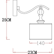 Настенный светильник Artelamp Ibiza A4038AP-1CC Хром Белый-4