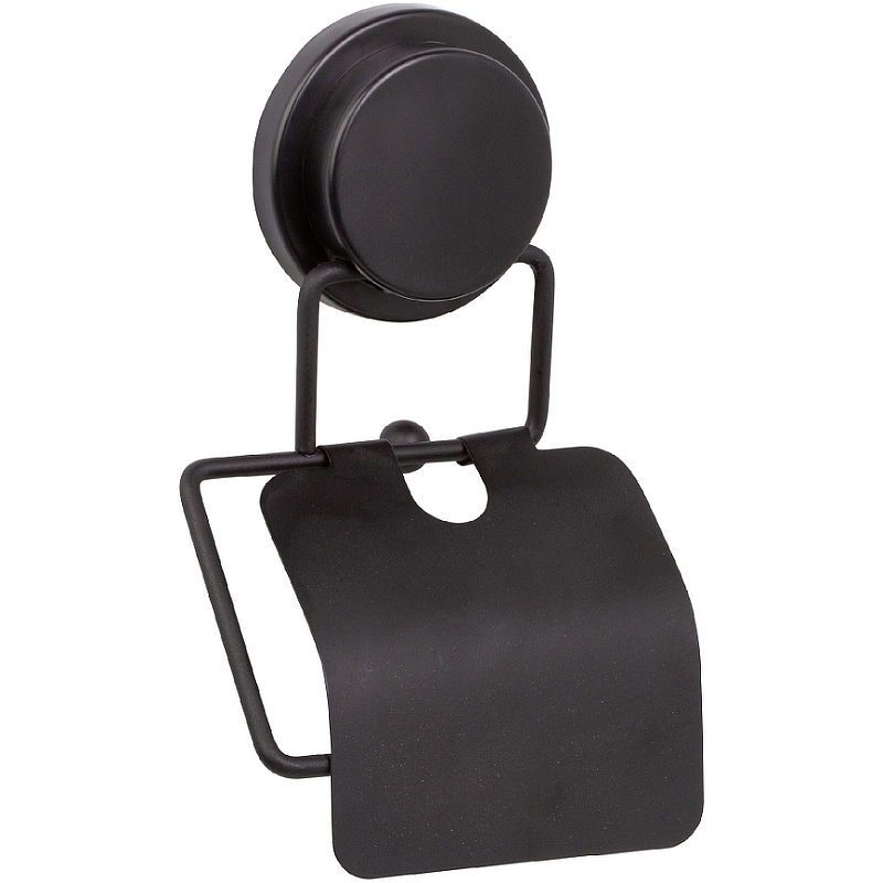 цена Держатель туалетной бумаги Fixsen Magic Black FX-45010 с крышкой Черный матовый
