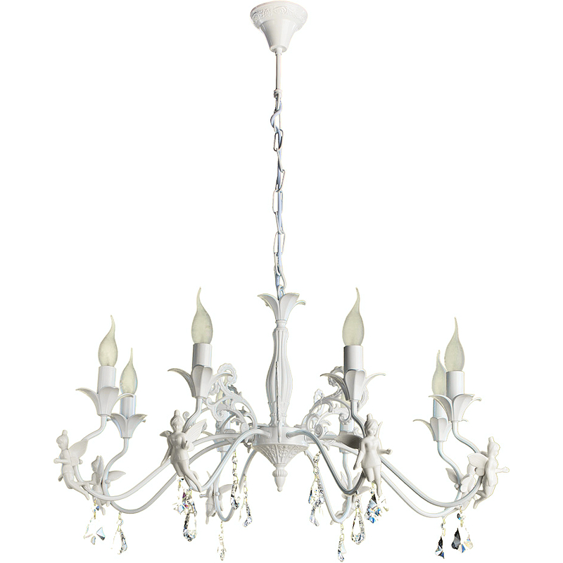 Люстра Artelamp Angelina A5349LM-8WH Белая люстра arte lamp angelina a5349lm 8wh