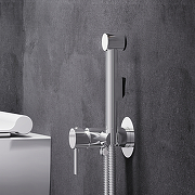 Гигиенический душ со смесителем Dorff Logic D3075000 Хром Серый-2
