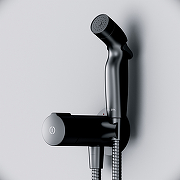 Гигиенический душ со смесителем AM.PM X-Joy F0H85A522 Черный-1