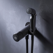 Гигиенический душ со смесителем AM.PM X-Joy F0H85A522 Черный-4