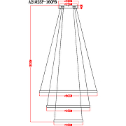 Люстра Artelamp Orione A2182SP-160PB Прозрачная Полированная медь-5
