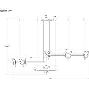 Люстра Artelamp Darcy A2187LM-3GO Прозрачная Золото-4