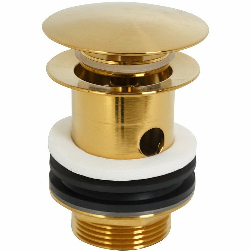 Донный клапан Cezares Eco ECO-SAT-BORO Сlick-Сlack Брашированное золото донный клапан ravak x01373 сlick сlack хром