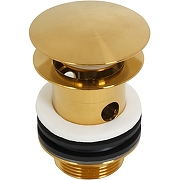 Донный клапан Cezares Eco ECO-SAT-BORO Сlick-Сlack Брашированное золото-1