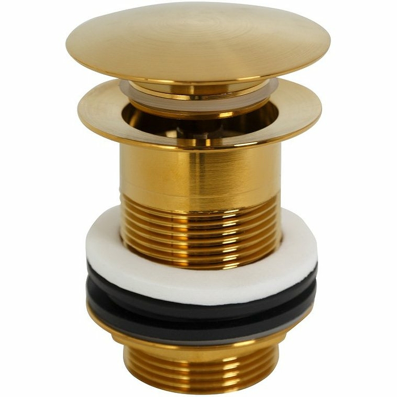 Донный клапан Cezares Eco ECO-SC-BORO Сlick-Сlack Брашированное золото донный клапан ravak x01373 сlick сlack хром