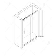 Душевая дверь RGW Classic CL-14 110 32091411-11 профиль Хром стекло прозрачное-3