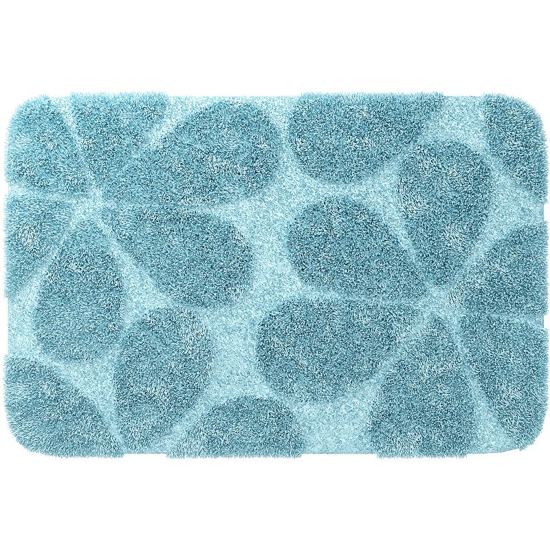 коврик для ванной комнаты highland полиэстер 55х55 см цвет голубой Коврик для ванной комнаты WasserKRAFT Diemel 90х60 BM-2217 Clearwater