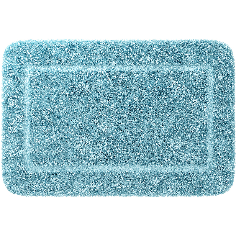 коврик для ванной комнаты highland полиэстер 55х55 см цвет голубой Коврик для ванной комнаты WasserKRAFT Lopau 90х60 BM-6017 Clearwater