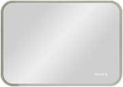 Зеркало Континент Demure 800х700 ЗЛП2874 с подсветкой с сенсорным выключателем с подогревом с часами-1