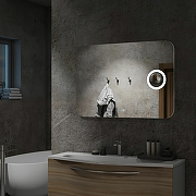 Зеркало Континент Elegant 800х600 ЗЛП123 с подсветкой с сенсорным выключателем с подогревом с увеличительным зеркалом-5