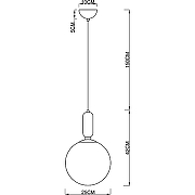 Подвесной светильник Artelamp Bolla-sola A3325SP-1PB Белый Полированная медь-2