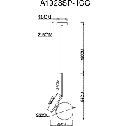 Подвесной светильник Artelamp Bolla-unica A1923SP-1CC Белый Хром-3