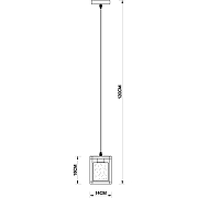 Подвесной светильник Artelamp Dublin A7025SP-1BK Прозрачный Светлое дерево Черный-4
