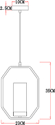 Подвесной светильник Artelamp Celaeno A7004SP-1BK Прозрачный Черный-3