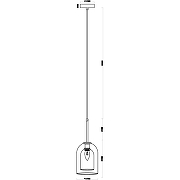Подвесной светильник Artelamp Paio A7015SP-1BK Янтарный Черный-4