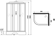 Душевая кабина Niagara Classic 90х80 R NG-33984-14RP без гидромассажа-21