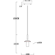 Подвесной светильник Artelamp Tureis A9915SP-1PB Янтарный Полированная медь-2