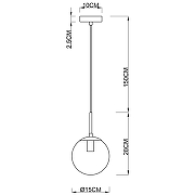 Подвесной светильник Artelamp Volare A1915SP-1AB Прозрачный Античная бронза-2