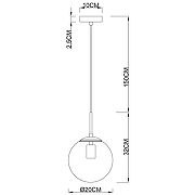 Подвесной светильник Artelamp Volare A1920SP-1CC Прозрачный Хром-2