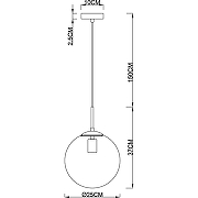 Подвесной светильник Artelamp Volare A1925SP-1CC Прозрачный Хром-2