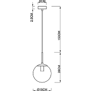 Подвесной светильник Artelamp Volare A1565SP-1PB Белый Полированная медь-2