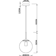 Подвесной светильник Artelamp Volare A1563SP-1PB Белый Полированная медь-2