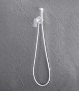 Гигиенический душ со смесителем Abber Weiss Insel AF8025W Белый-2