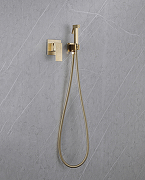 Гигиенический душ со смесителем Abber Daheim AF8225G Золото матовое-2