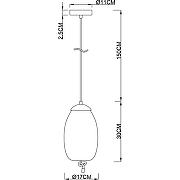 Подвесной светильник Artelamp Cody A7769SP-1AB Коньяк Античная бронза-3