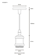 Подвесной светильник Artelamp Electra A7002SP-1BC Черный хром-3