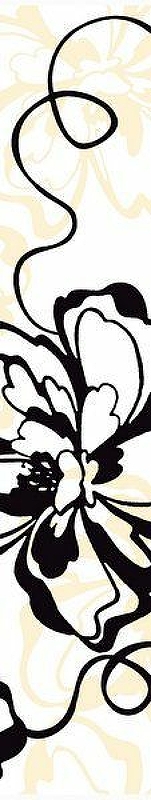 цена Керамический бордюр Нефрит Керамика Кураж-2 Монро черный 84-00-04-50 7,5х40 см