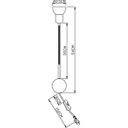 Настенный светильник Artelamp Falena A3116AP-1BK Белый Бронза Черный-2