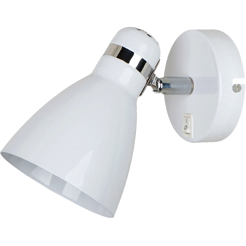 Настенный светильник Artelamp Mercoled A5049AP-1WH Белый спот mercoled 2x40w e27 белый 17x38x15 см