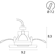 Встраиваемый светильник Artelamp Grus A6667PL-1WH Белый-4