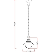 Подвесной светильник Artelamp Grazioso A4577SP-1WG Янтарный Белый с золотом-2