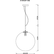 Подвесной светильник Artelamp Volare A1940SP-1AB Прозрачный Античная бронза-2