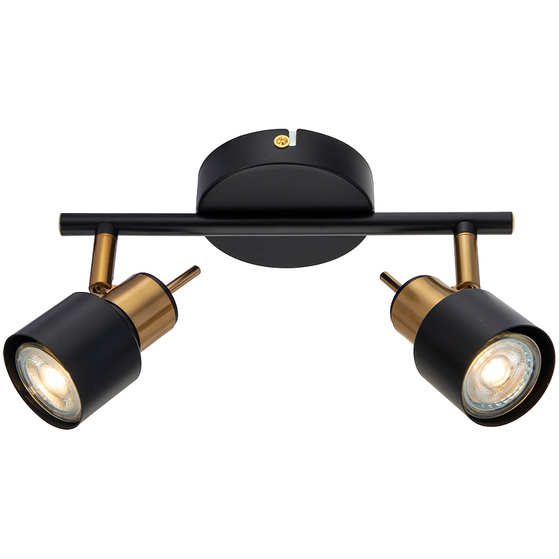 Потолочный светильник Artelamp Almach A1906PL-2BK Черный Бронза спот экономсвет 86001 2bk gd gu10 2x60вт цвет чёрный