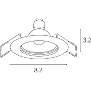 Встраиваемый светильник Artelamp Praktisch A1203PL-1SS Сталь-2