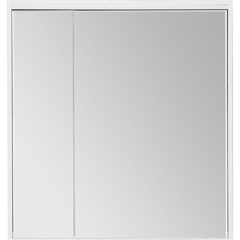 Зеркальный шкаф STWORKI Хельсинки 80 1A231602HI010 с подсветкой Белый глянец шкаф пенал stworki хельсинки 30 r 1a231703hi01r подвесной белый глянец