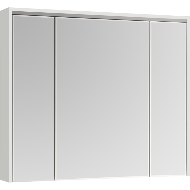 Зеркальный шкаф STWORKI Хельсинки 100 1A243302HI010 с подсветкой Белый глянец комплект мебели для ванной stworki хельсинки 65 406328 подвесной белый глянец