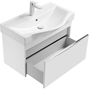 Комплект мебели для ванной STWORKI Хельсинки 80 406333 подвесной Белый глянец-6