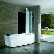 Акриловая ванна со шторкой и душевой системой Orans OLS-BT-9501 170х85 R 9501R00 с гидромассажем-4