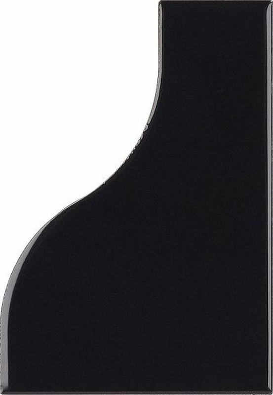 Керамическая плитка Equipe Curve Black 28849 настенная 8,3х12 см